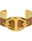 HERMES Chaine d'Ancre Leather Bangle