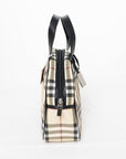 BURBERRY Leather Nova Check Handbag