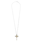TIFFANY & CO. SV925 K18YG Signature Cross Necklace