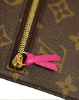 LOUIS VUITTON Monogram Pochette Weekend Long Wallet / Shoulder Bag 2-Way M63857