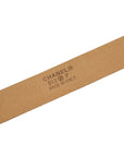 CHANEL CUIR VERITABLE Coco Mark Belt
