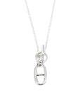 HERMES Ag925 Chaine d'Ancre Pendant Necklace