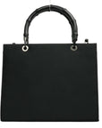 GUCCI Bamboo Nylon Canvas Tote Bag / Handbag 2Way