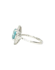 PT900 Zircon 3.04ct Diamond 0.54ct Ring