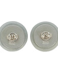 CHANEL Silicone Coco Mark Earrings