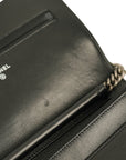 CHANEL Boy Chanel Matelassé Coco Mark Chain Wallet / Shoulder Bag