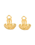 GIVENCHY Rhinestone Heart Earrings
