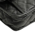 CHANEL 2012-2013 Matelasse Caviar Skin Coco Mark Chain Shoulder Bag