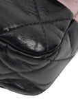 CHANEL 2008–2009 Matelassé Bicolor Chain Shoulder Bag