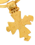 CHANEL Coco Mark Cross Motif Brooch