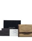 PRADA Jacquard Tri-Fold Wallet