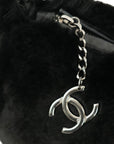 CHANEL 2002–2003 Fur Coco Mark Chain Shoulder Bag