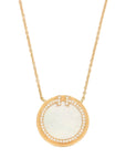 TIFFANY & CO. AU750 T Two Circle Diamond Necklace