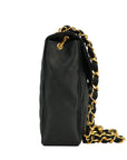 CHANEL 1986–1988 Matelassé Rhinestone Coco Mark Chain Shoulder Bag