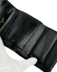 CHANEL 2003–2004 Caviar Leather Tri-Fold Wallet