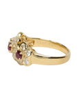 K18 Natural Ruby 0.60ct Diamond 0.83ct Ring
