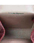 SALVATORE FERRAGAMO Ultra Rare Lizard Leather Parent-Child Bag Handbag