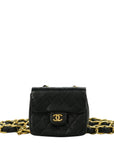 CHANEL Mini Mini Matelassé Lambskin Belt Bag