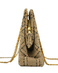 CHANEL 1994–1996 Chain Tweed Shoulder Bag