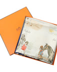 HERMES Silk Scarf Carre 90