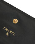 CHANEL Caviar Skin Coco Mark Trifold Wallet