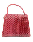 SALVATORE FERRAGAMO Ultra Rare Lizard Leather Parent-Child Bag Handbag