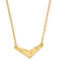 CHRISTIAN DIOR V-Shaped Rhinestone Necklace
