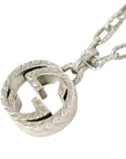 GUCCI SV925 Arabesque Interlocking GG Logo Necklace