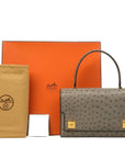 HERMES Ostrich Piano Handbag