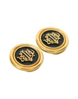 CHRISTIAN DIOR Circle Earrings