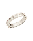 Vintage-Style Cross Motif Stone Open Ring