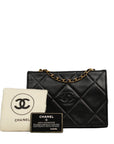 CHANEL 1986-1988Matelasse Chain Coco Mark Lambskin Shoulder Bag