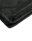CHANEL 2009–2010 Matelassé Coco Mark Bi-Fold Long Wallet