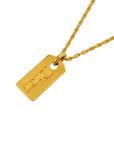 CHRISTIAN DIOR Dior Logo Necklace
