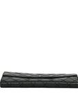 CHANEL 2009–2010 Matelassé Coco Mark Bi-Fold Long Wallet