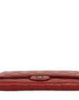 CHANEL Matelasse Coco Mark Tri-Fold Long Wallet
