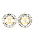 CHANEL Circle Coco Mark Earrings