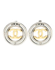 CHANEL Circle Coco Mark Earrings