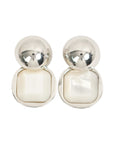 Vintage-Style 2Way Earrings(Rhodium-Plated Brass)