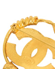 CHANEL Coco Mark Cross Motif Brooch