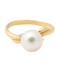 TASAKI K18 Pearl 7.70mm (Side Stones: Diamond 0.01) 2.8g Ring