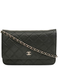 CHANEL CC Logo Chain Wallet/Shoulder Bag
