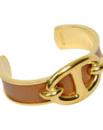 HERMES Chaine d'Ancre Leather Bangle