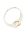 TIFFANY & CO. SV925 K18YG Open Heart Ribbon Ring
