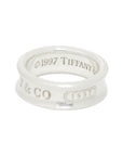 TIFFANY & CO. Sterling Silver 925 Narrow 1837 Ring