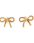 TIFFANY & CO. Ribbon Earring 750YG 2.7g