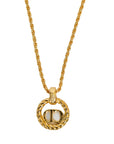 CHRISTIAN DIOR CD Logo Necklace