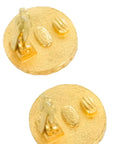CHANEL Coin Motif Earrings