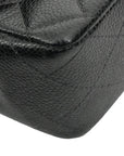 CHANEL 2004-2005 Matelassé 25W Chain Shoulder Bag in Caviar Skin