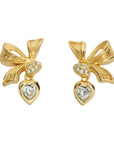 CHRISTIAN DIOR Rhinestone Earring